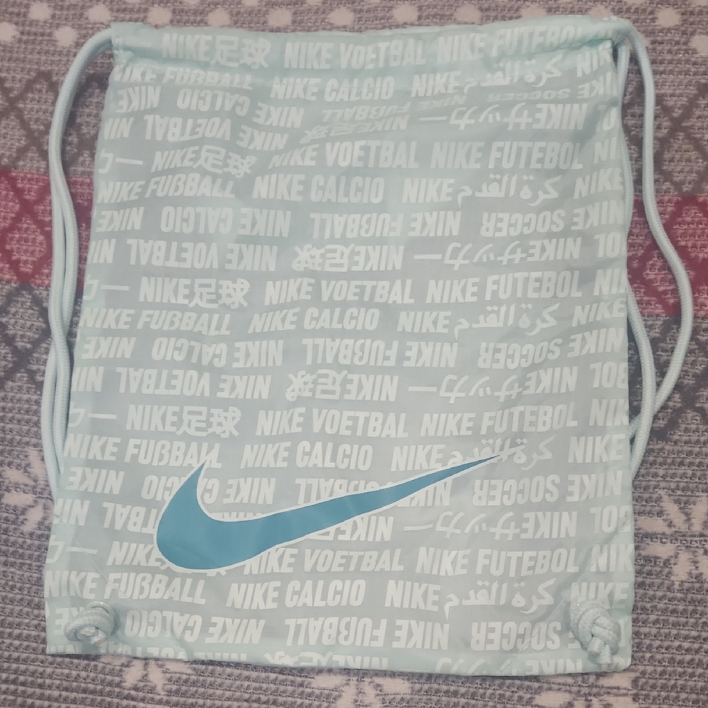 Light Green Nike Drawstring Bag